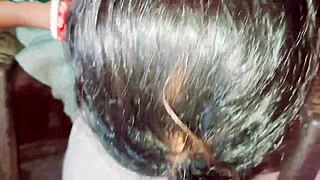 muscular boss blackmails babysitter into hairy pussy creampie and armpit licking orgy