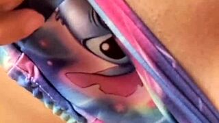 damn this naughty girl's juicy ass and wet pussy look so tempting while she masturbates furiously