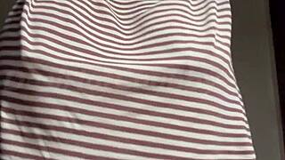 hot indian milf stepmom slowly teases her huge natural boobs on cam