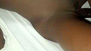 Monster Black Cock Bangs Tight Ebony Pussy in Steamy Group Pounding Action