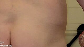 my ass stuffed with water bottle and fat dildos