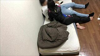 perverted boyfriend pounds hard on first sleepover date