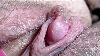 watch THIS HUGE CLIT PULSE AND THROB in homemade ORGASM closeup