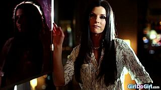 Dominant Milf Boss Forces Petite Teen to Lick Pussy Facesit and Submit in Lezdom Office