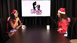 Kiss every inch around her pussy no fingers just cock and deep boquete jujube delight sheer red christmas special!