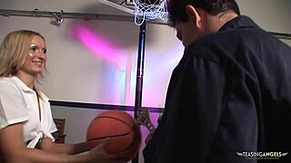 Blonde AND Brunette BABES BENT OVER For BIG COCK GROUP FUCK