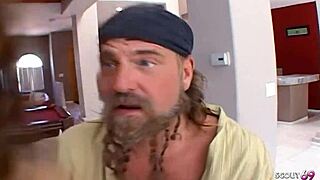 ever seen tia tanaka's pigtails bounce in her first mmf with old guys?