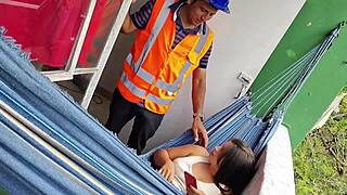 dude shows up for lunch spots shy niece swingin in hammock pops her virgin cherry wild