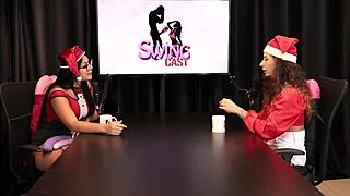 Kiss every inch around her pussy no fingers just cock and deep boquete jujube delight sheer red christmas special!