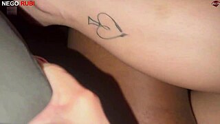 paolla hotwife takes monster bbc in corno's car, humiliating him outdoors!