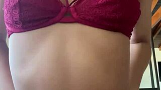 😍 horny petite latina teen masturbates juicy pussy on video call with boyfriend!