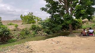 Big ass BBW girlfriend fucked hard in forest outdoors