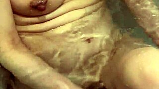 june 12 2025 wife bathes slow, i grope her nipples before sex