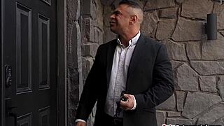 hubby's outside car while i deepthroat bbc and ride monster cock