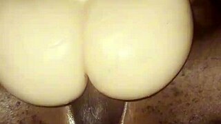 damn this skinny pussy toy takes my big black monster cock perfect!