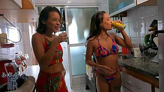 my friend dumped that loser so we fucked publicly at the pool for revenge