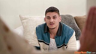 my stepdaughter stares shocked as i ram her boyfriend's huge cock deep down my throat