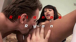 rhianna ryan sucks big black cock, begs for facial cumshot blast