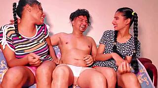 uttaran20 sucks two desi cocks ffm threesome action