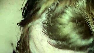 milf grinds foot while slurping that huge cock riding monster deep