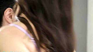 Big-Titted Brunette Strips Dress For Trimmed Pussy Pounding!