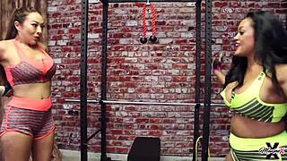 Nyssa Nevers' lesbian workout ignites my clit-craving fire