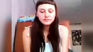 i love how my slutty teen babe jerks my cock so furiously