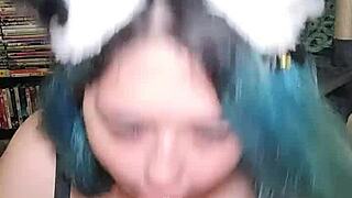 Curvy Amateur Teases with Dildo and Big Tits Play