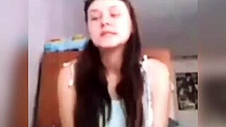 i love how my slutty teen babe jerks my cock so furiously