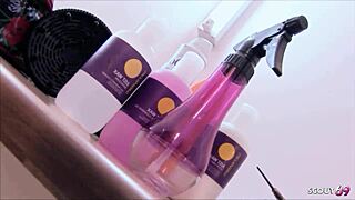 short-haired milf tia lane seduces boss with big tits for fuck