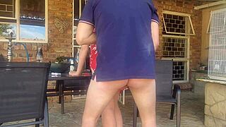 friend's wife cheats hard sucking licking fingering pussy outdoors cumslut style