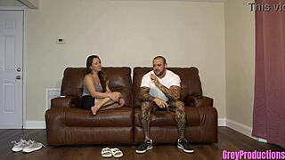 Step-cousin housewife rides my monster cock doggystyle then creampie finish