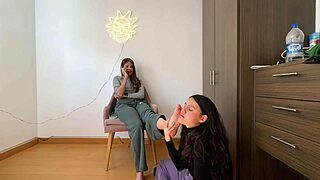 fiery latinas crave fetish sex with licking and scissoring