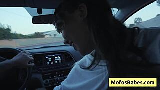 Tomie Tang's Natural Big Boobs Teased Wild In Car!