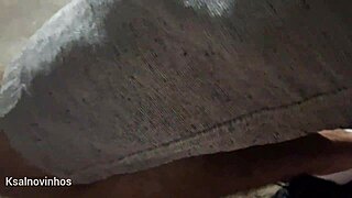 Risky Street Handjob for Hot Redhead at Bus Stop!