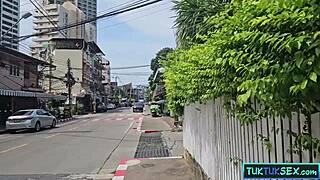 White tourist pops sexy thai milf's virgin anal in amateur pov blowjob and rough fucking session