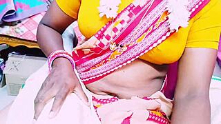 Grandpa, watch stepdaughter deepthroat then ride your cock in saree?