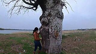 beautiful curvy latina milf in tight jeans teases with dirty talk then slaps her way to mega orgasm in smoky bathtub