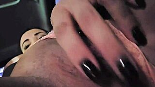 Slutty app driver waits for married young cock in parking