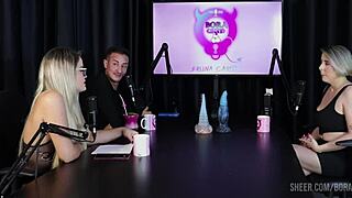 Mary red queen and bruna carlos get wild on bora cast, sheer red lingerie steals the show