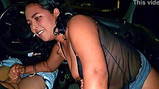 Dude in Medellin my hot Colombian wife blows the cab driver's cock while her cuck hubby films her slutty car suck fest