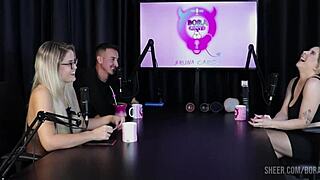 Mary red queen and bruna carlos get wild on bora cast, sheer red lingerie steals the show