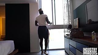 Big Titty Petite Latina Slut Bends Over to Deepthroat and Fuck Huge Black Cock Outdoors