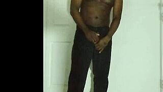 raw undressing reveals woman's curves from tight jeans slowly