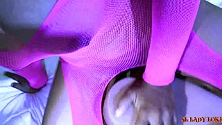 my wife skips lesbians for her tantaly fuck doll dildo action at home