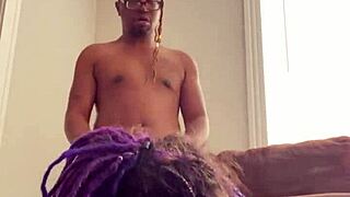 broke purple dreadhead latina emo takes rough interracial pounding from big black cock
