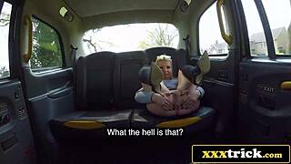 blonde bimbo's athletic ass stretched max by huge cock in london taxi