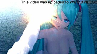 i modded hatsune miku from y to y project diva into full nude bunny costume, tits and ass out