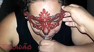 damn this fat puta milks his cock shoving it deep while he licks her saggy tits