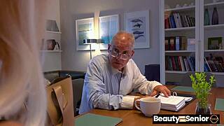 imagine grandpa just shutting up to fuck juicy missy luv's tight pussy doggy deepthroat style